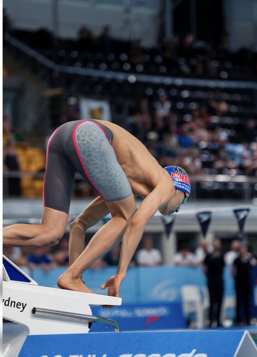 Ethan on the starting block